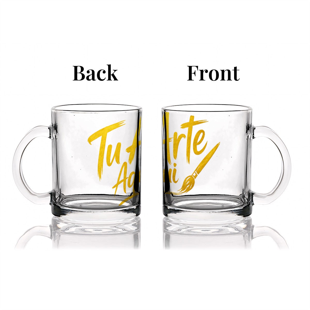 Glass Coffee Cups (12oz)