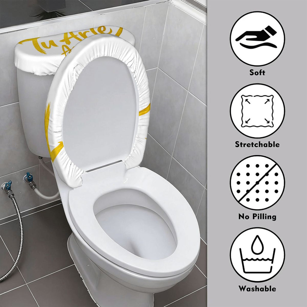 Toilet Seat Lid and Tank Cover Set