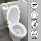 Toilet Seat Lid and Tank Cover Set