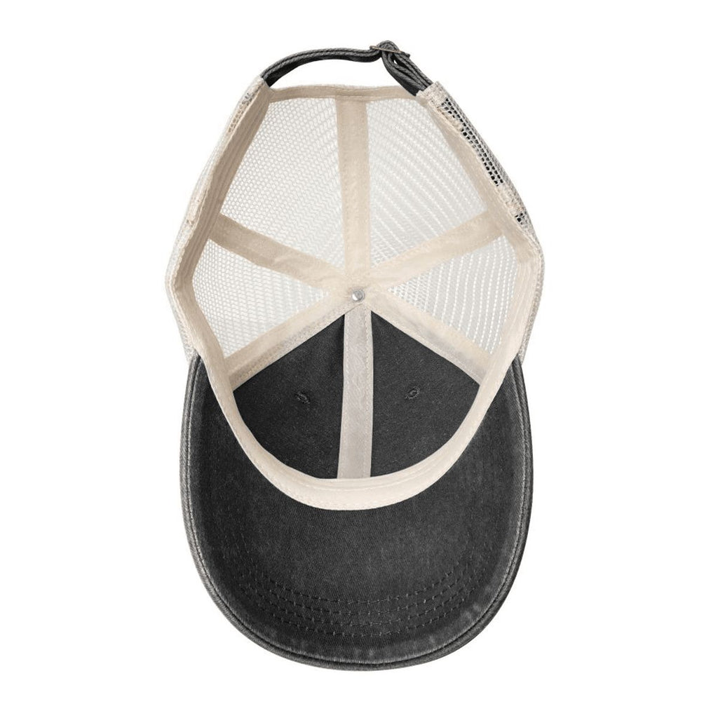 Washed Denim Mesh Cap